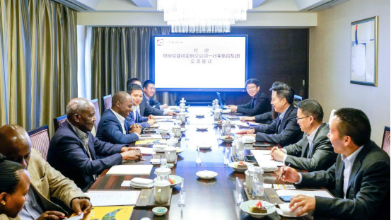 坦桑尼亞駐華參贊一行到尊龍凱時集團交流座談